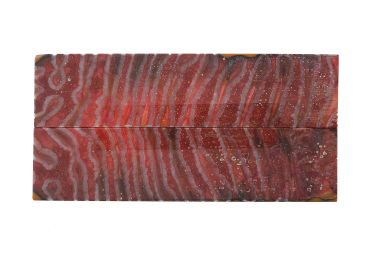 Manche de molaire de mammouth stabilisée ROUGE 2